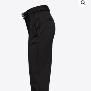 Pinko "Love Birds" Black Waist Pants w/ perfect amount stretchy soft finish